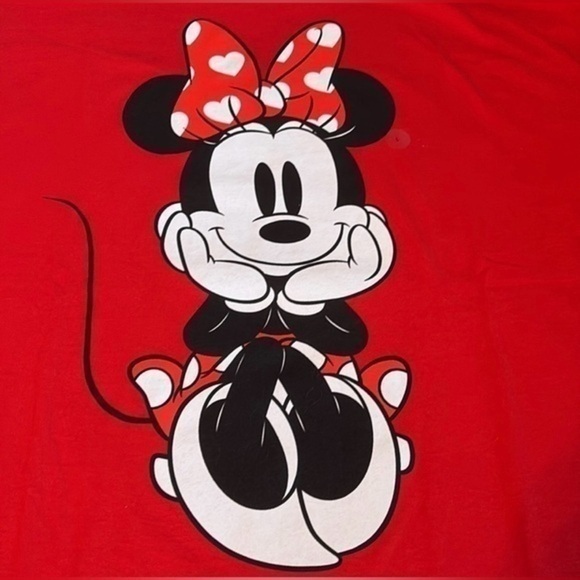 Disney Minnie Mouse Oversized Graphic Tee - Picture 1 of 13